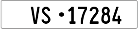 Trailer License Plate